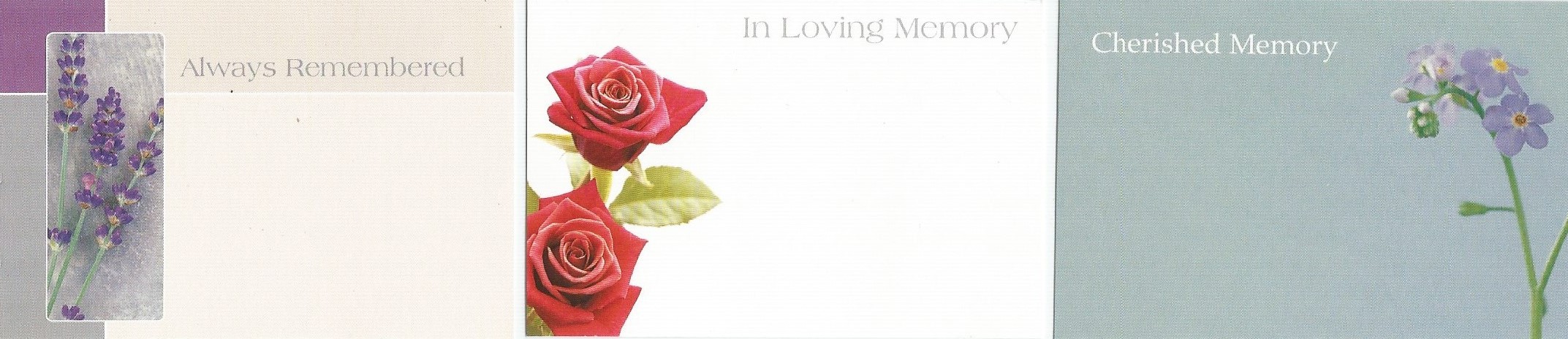 Memorial cards